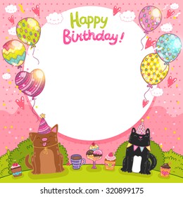 Arriere Plan Carte D Anniversaire Joyeux Anniversaire Avec Image Vectorielle De Stock Libre De Droits Shutterstock