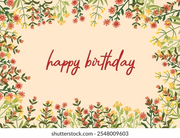 Feliz aniversário Cartão de fundo design.