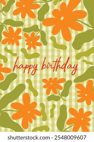Happy birthday Card background design.