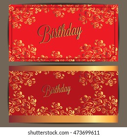 Happy Birthday card and background design