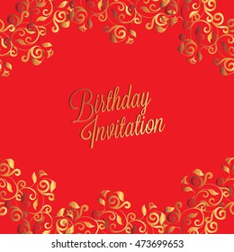 Happy Birthday card and background design
