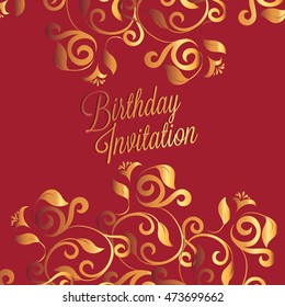 Happy Birthday card and background design