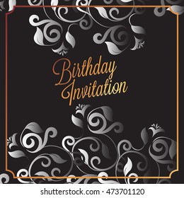Happy Birthday card and background design