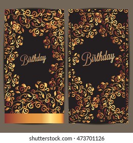 Happy Birthday card and background design