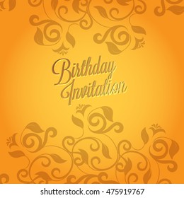 Happy Birthday card and background design