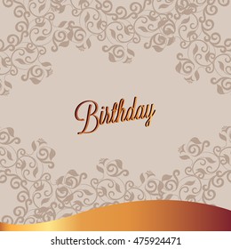 Happy Birthday card and background design