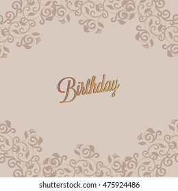 Happy Birthday Card Background Design Stock Vector (Royalty Free) 475924420