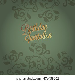 Happy Birthday card and background design