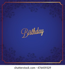 Happy Birthday card and background design