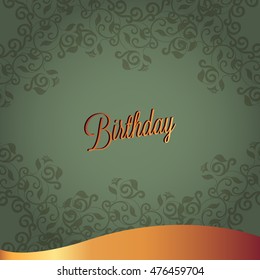 Happy Birthday card and background design