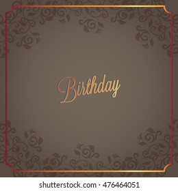 Happy Birthday card and background design
