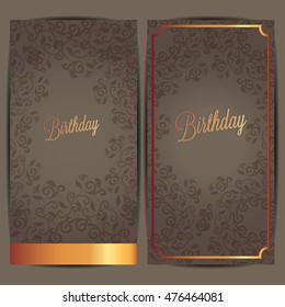 Happy Birthday card and background design