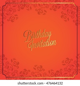 Happy Birthday card and background design