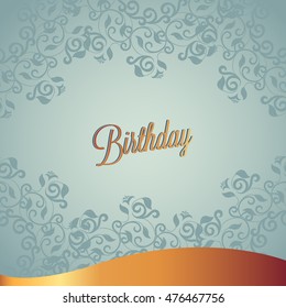 Happy Birthday card and background design