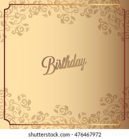 Happy Birthday card and background design