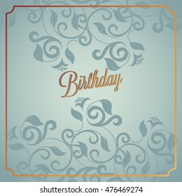 Happy Birthday card and background design