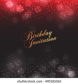 Happy Birthday Card Background Design Stock Vector (Royalty Free