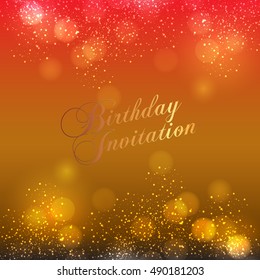 Happy Birthday card and background design