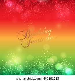 Happy Birthday card and background design