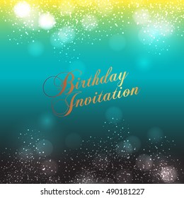 Happy Birthday Card Background Design Stock Vector (Royalty Free ...