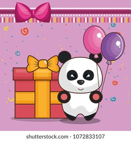 happy birthday card with bear teddy