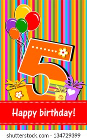 36,047 Happy birthday 5 Images, Stock Photos & Vectors | Shutterstock