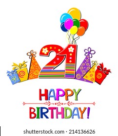 8,747 21 birthday Images, Stock Photos & Vectors | Shutterstock