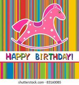happy birthday card. Celebration background. vector illustration