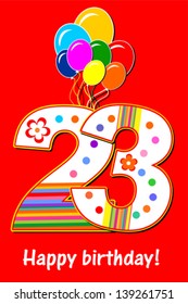 5,894 Happy Birthday 23 Images, Stock Photos & Vectors 