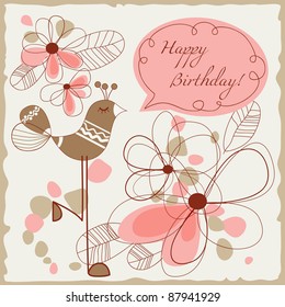 Happy birthday card for children