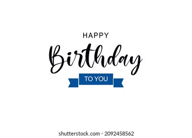 Happy birthday card with congratulation