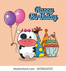 4,592 Birthday cow Images, Stock Photos & Vectors | Shutterstock