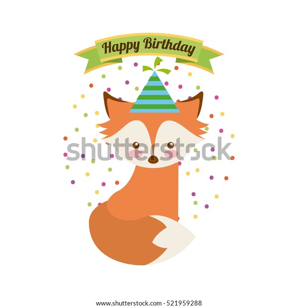 Cute Printable Fox Birthday Card | Instant Digital Download| Birthday