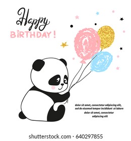 Birthday Panda Images Stock Photos Vectors Shutterstock