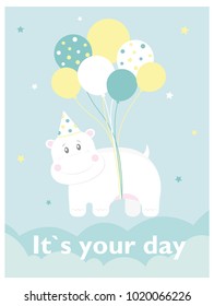 happy birthday card design. vector illustration