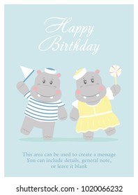 happy birthday card design. vector illustration