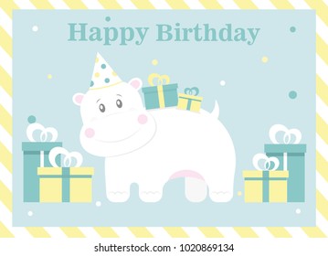 happy birthday card design. vector illustration