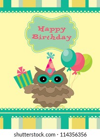 happy birthday card design. vector illustraton