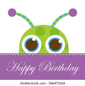 happy birthday card design, vector illustration eps10 graphic 