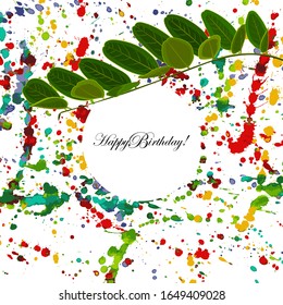 ¡Feliz cumpleaños! - tarjeta. ilustración de material vectorial eps10.