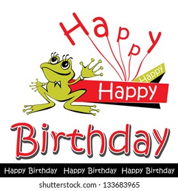 Happy Birthday Card Frog