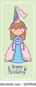 Happy birthday card for girls