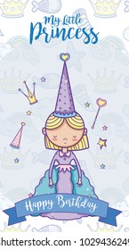 Happy birthday card for girls