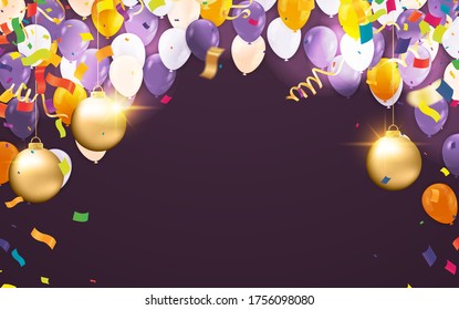 Happy birthday card icon vector illustration graphic design