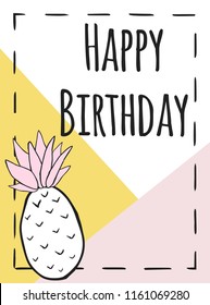 happy birthday card, illustration in vector format