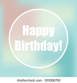 happy birthday card, illustration in vector format
