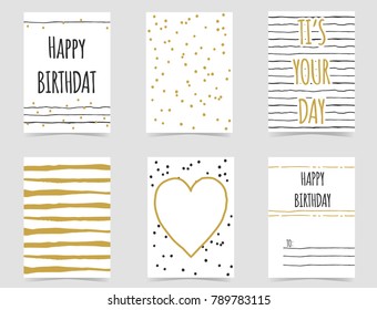 happy birthday card, illustration in vector format