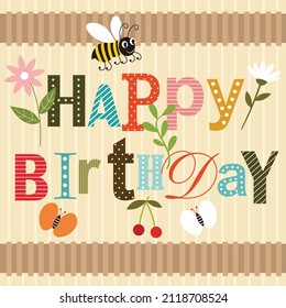 3,306 Happy birthday bee Images, Stock Photos & Vectors | Shutterstock