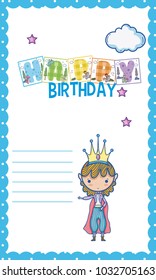 Happy birthday card for little boy