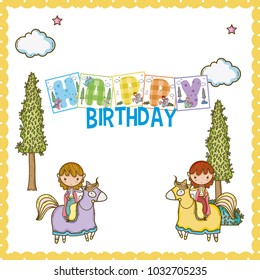 Happy birthday card for little boy